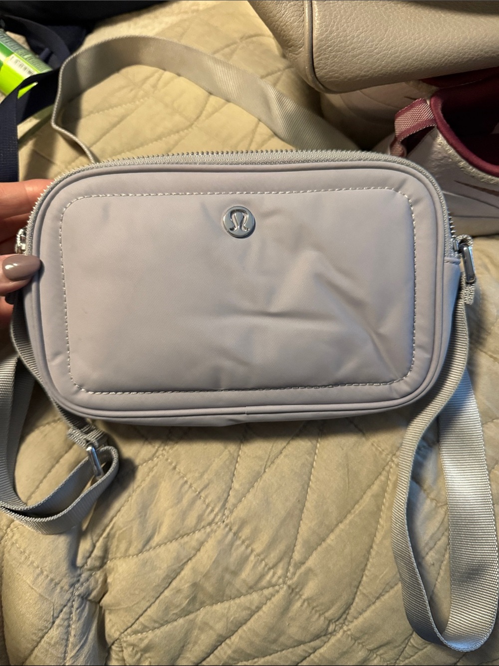 lululemon athletica Light Gray Crossbody Messenger Bag - Men's